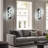 1-black white circular LED dimmable vanity light