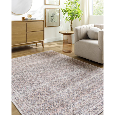 Alcaide Washable Oriental Indoor Rug