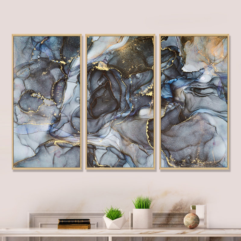 3 pièces, cadre flottant, impression sur toile, L 36 po x H 20 po, Érable