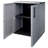 PolyPropylene Cabinet Deck Box in Gray/Black
