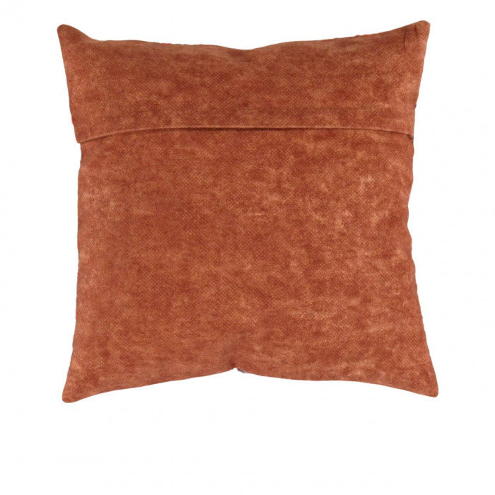 Floral Throw Pillow, 16"H x 16"W, Rose/Orange