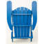 Méridienne pliante d'extérieur en bois massif avec grain, bleu marine, confortable et rapide à assembler, pour le jardin de grain de patio extérieur, siège, protection contre les intempéries à double revêtement, à moitié pré-assemblée,