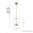 Sacha 3 - Light Urn Pendant-63338240