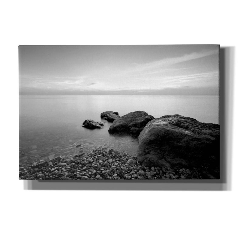 " Rocks On Beach 2 " Print, 40" H x 60" W