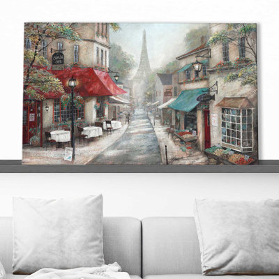 «Eiffel View From Charlie's Café» par - Peinture