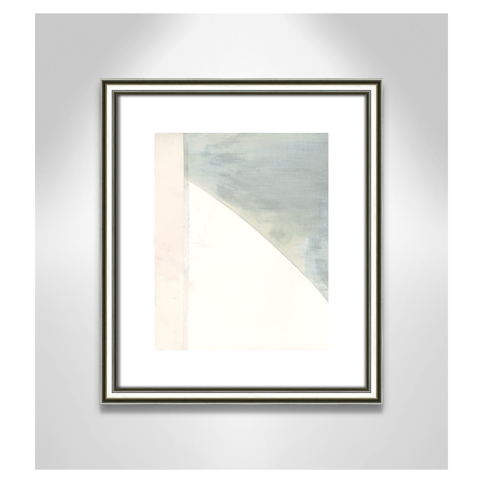 In Neutral I - Painting Print, Silver Framed Paper, 15" H x 13" W x 0.88" D