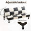 Canapé-lit en similicuir avec dossier réglable, canapé-lit convertible pour petits espaces, canapé-lit moderne d'une capacité de 300 lb, facile à nettoyer, bureau et chambre à coucher-1734125572