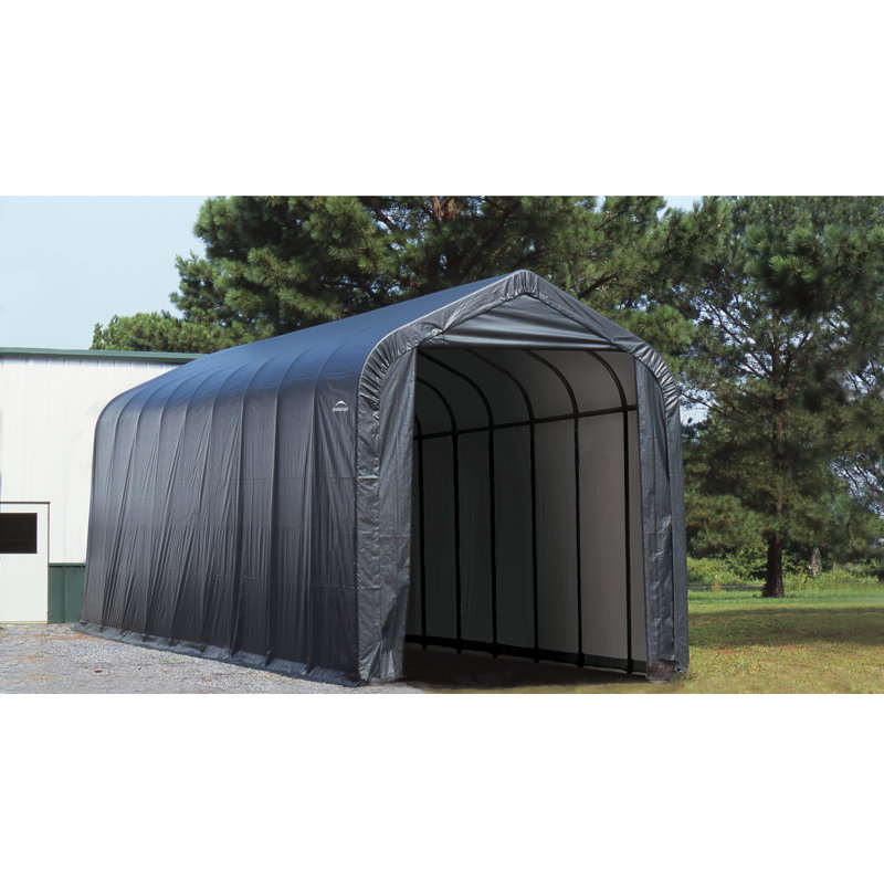16.6 Ft. W x 39.8 Ft. D Garage, Gray