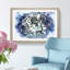 Dalmatian Dog in the Blue in Abstract - Picture Frame Painting Print-55679572-55679569