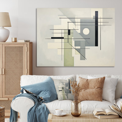 " Beige Suprematism Intersecting Perspectives II "