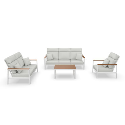 Townsend 4 Person Seating Group With Sunbrella Cushions