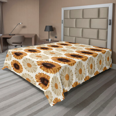 Drap de couleur tournesol Ambesonne