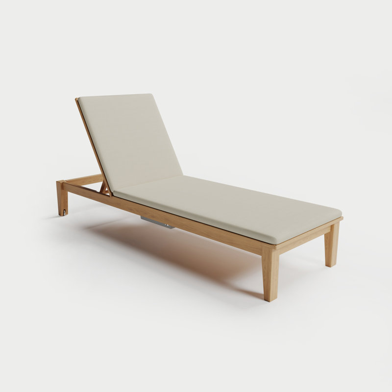 Solerno Heated Chaise Lounge — Dove, Bisque