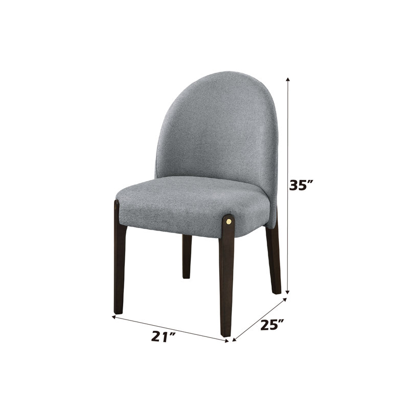 Ensemble de 2 chaises d'appoint Clayten, Gris