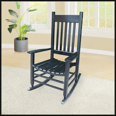 Chaise berçante en bois
