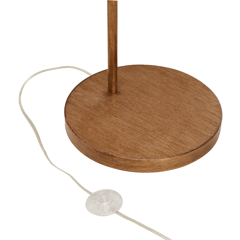 Lampe sur pied arquée 60 po Avdhésh, Brun