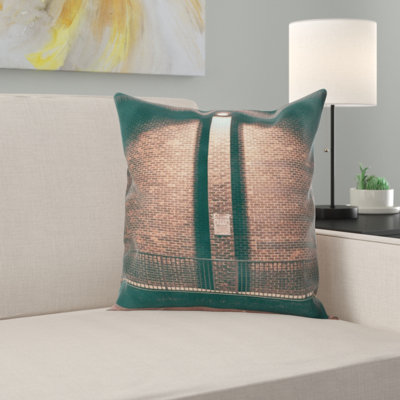Brick Wall Throw Pillow