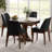 Faux Leather Dining Chairs, Modern Upholstered Chairs With Solid Wood Legs, Comfortable Mid-Back Seating For Kitchen Living Room, Easy Clean & Easy Assembly-112701186