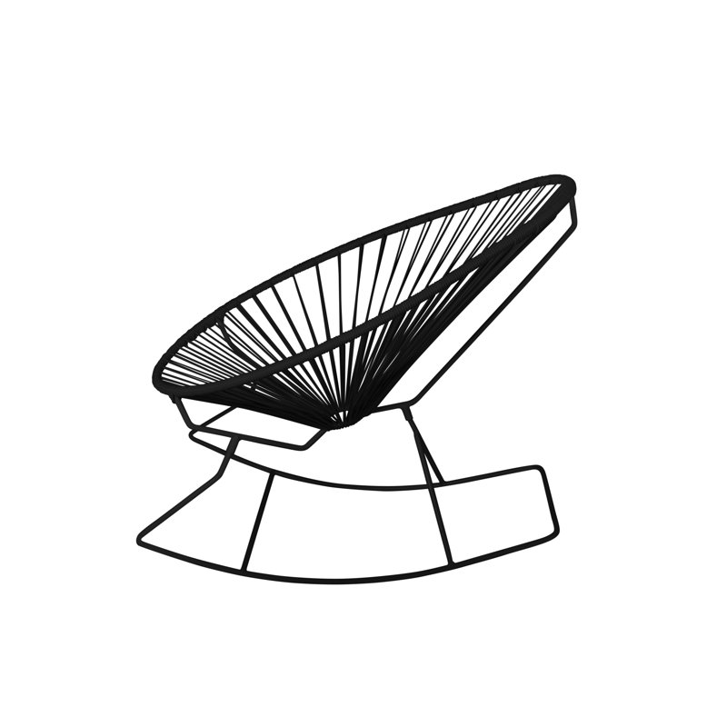 Chaise de jardin, Noir, Noir