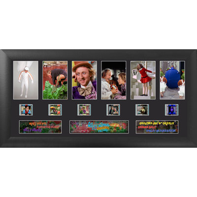 Willy Wonka Deluxe FilmCells, édition limitée encadrée, 6 x clips de film