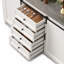 Armoire de cuisine autoportante de 60 po de largeur, garde-manger avec placard et tiroir-1336762572