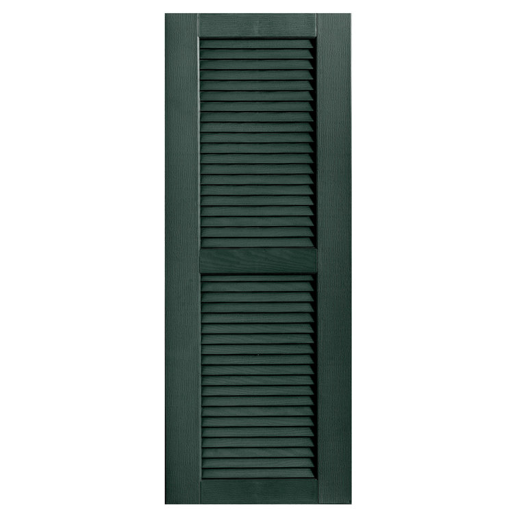 Straight Top Open Louvre Shutters Pair