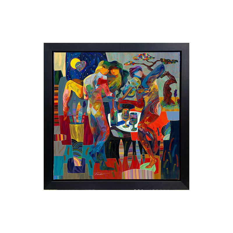 Romance Dance by Tadeo Zavaleta - Single Picture Frame Painting on Canvas