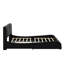 Luxurious Faux Leather Upholstered Platform Bed With Thickened Headboard, Bluetooth Speakers And RGB LED Light-1262582057-1262582059