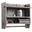 Étagère murale de salle de bain en bois massif l 23,62 po x H 18,46 po x P 5,98 po Bensonhurst