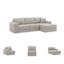 Canapé modulaire et chaise longue Gottwalt-82261130