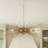 Gold Sputnik 8-Light Chandelier Mid Centry