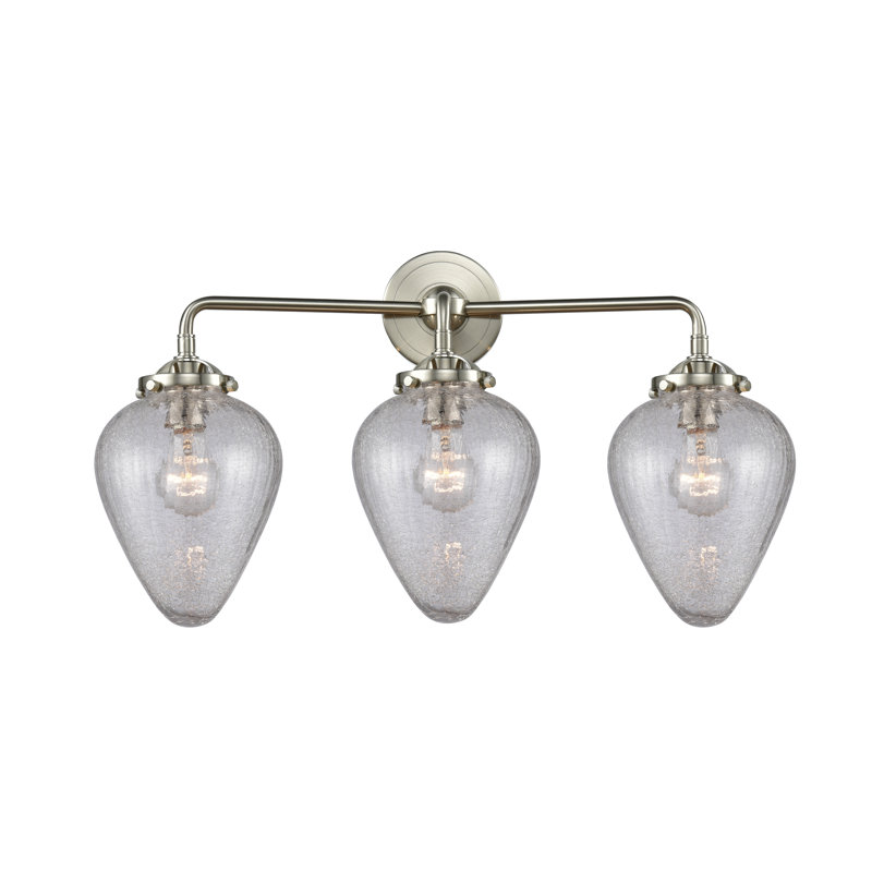 Éclairage pour salle de bain 2 lumières Shauna, Incandescent, Nickel satiné brossé