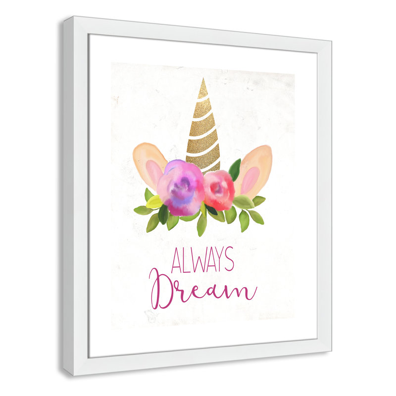 Always Dream Fantasy & Sci-Fi, 12" H x 10" W x 0.63" D, White Framed