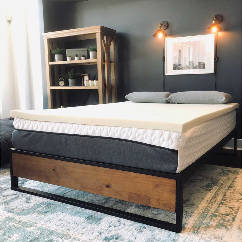 Surmatelas en mousse viscoélastique infusée de cuivre, Lit double