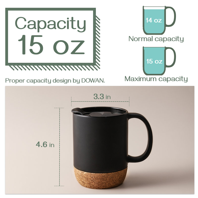 Stoneware Coffee Mug, Black
