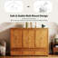 Grand lit escamotable avec station de charge USB, lit armoire pliable avec grand tiroir de rangement-1534508956