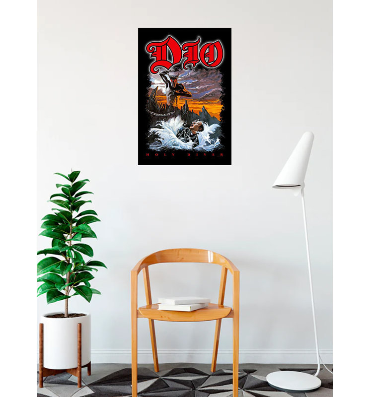 Dio Holy Diver, impression sur affiche encadrée