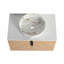Meuble-lavabo de salle de bain avec lavabo d'art supérieur en céramique et dalle de pierre artificielle, 2 portes à fermeture douce, montage mural, contreplaqué (emballage KD)-1902697652