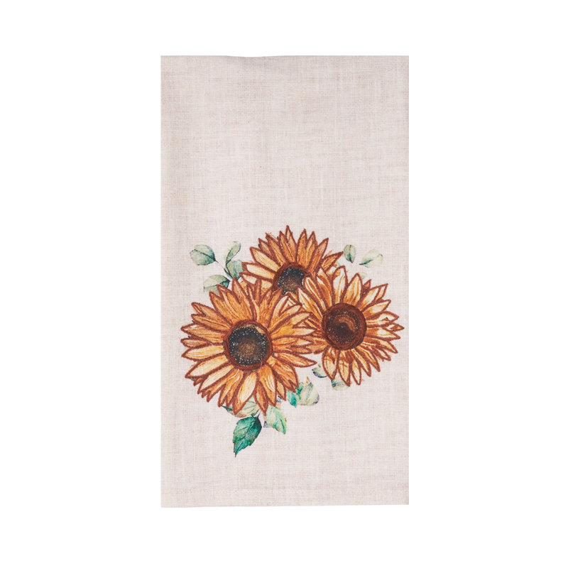 Serviette de tournesol d'automne