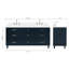 Meuble-lavabo double avec comptoir ARIEL-99405062-131238900-131238906