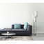 173cm Satin Steel Traditional Floor Lamp