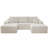 Koli Boneless U-shaped Cloud Sectional Sofa Couch, Compression Modular Sofa, Corduroy-10072530-10072535