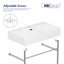 Turner 30" W x 16" D x 35" H Ceramic Rectangular Console Bathroom Sink with Overflow-102412040
