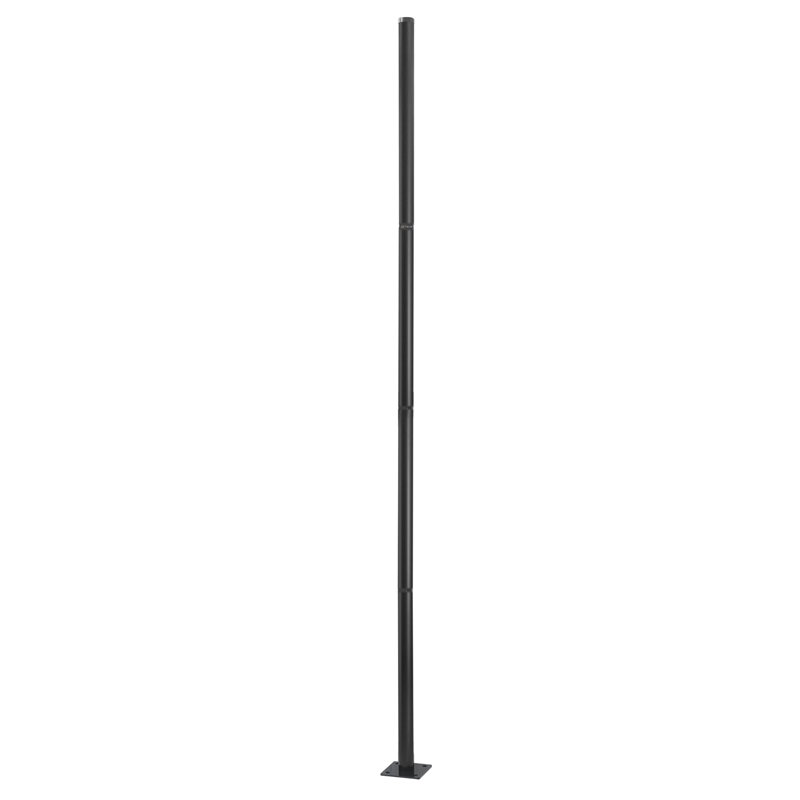 Street Light Pole Lamp Post Outdoor Street Courtyard Parking Lot Lighting Post, 157.48" H x 7.87" W x 7.87" D