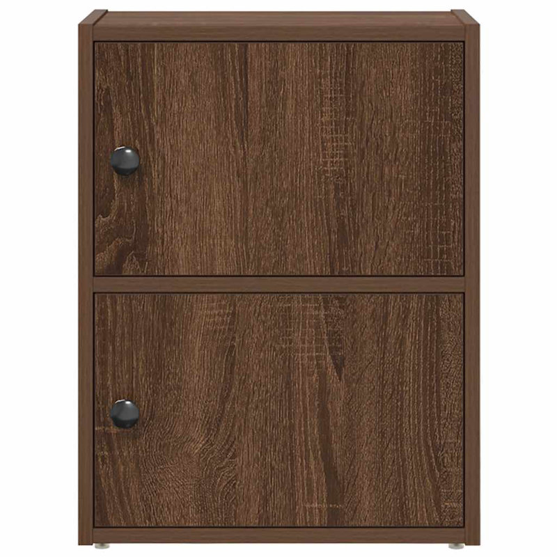 Shanetra 40cm W Bookcase, Brown Oak, (2 Shelves) 52cmH x 40cmW x 24cmD