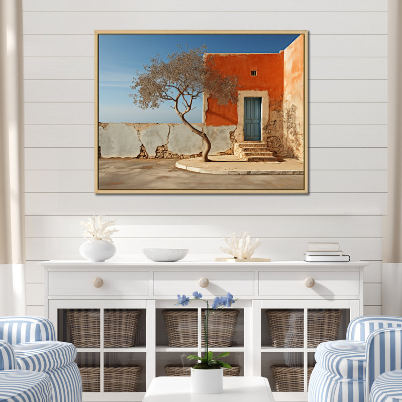 Chien, reproduction d'art sur toile, H 24 po x l 32 po x P 1 po, Cadre naturel flottant