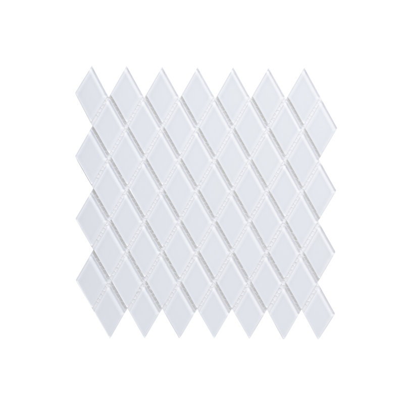 Quality Value Series 1" x 2" Straight Edge Glass Mosaic Tile, White