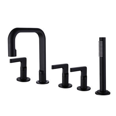 3 Handle Roman Tub Faucet with Diverter