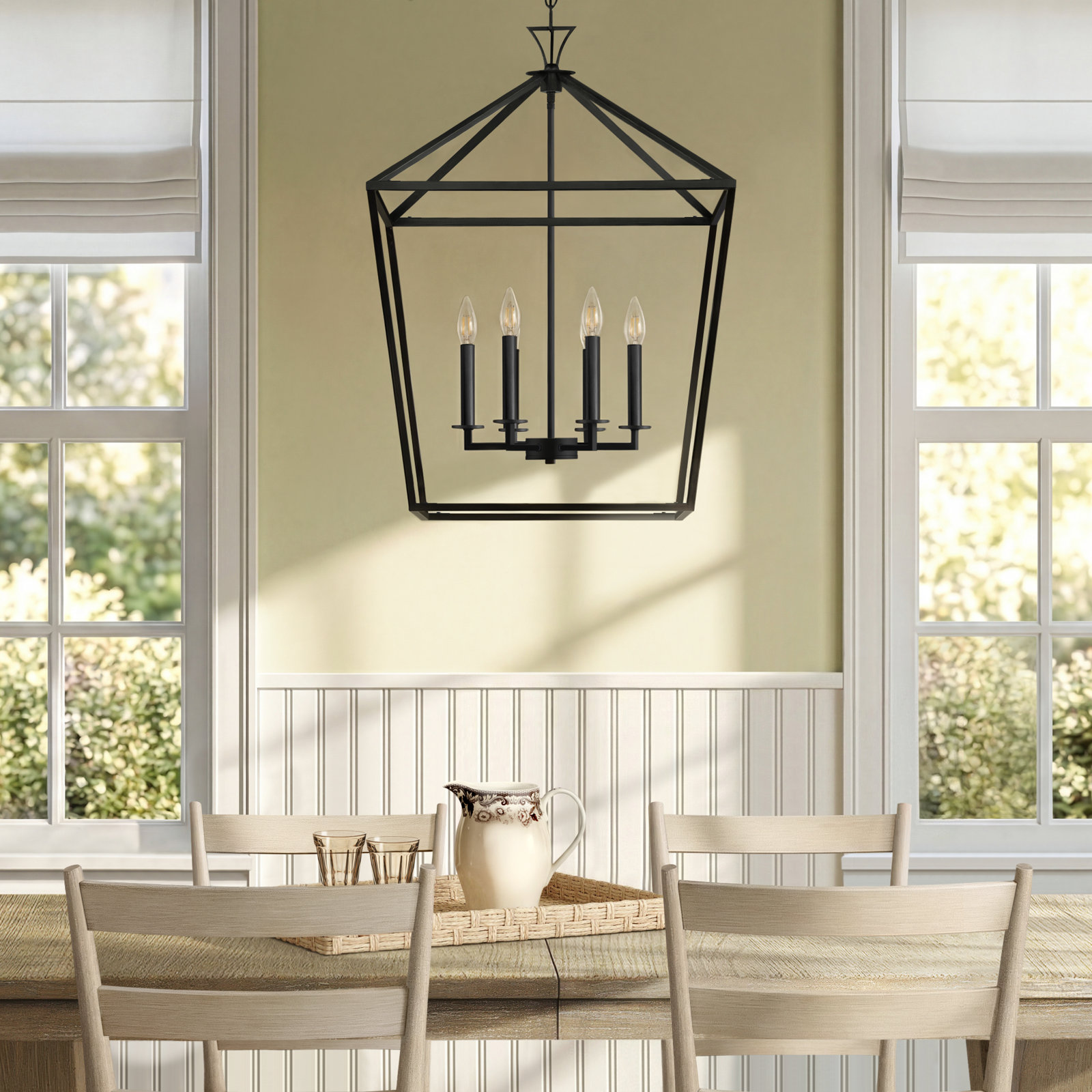 Hastings 6-Light Chandelier, Matte Black