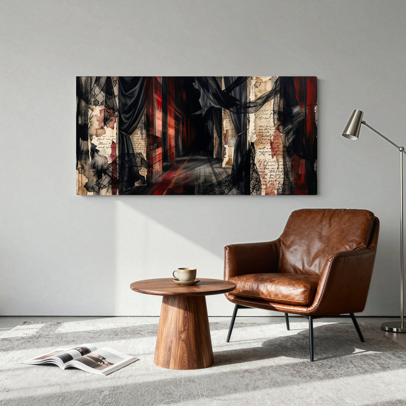 «Dark Gothic», reproduction d'art sur toile, ensemble de 1, L 46 po x H 24 po, Toile tendue